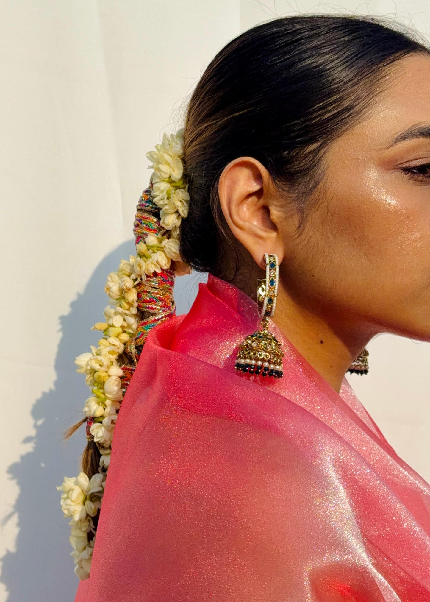 Samarpan Polki Crystal Jhumkas