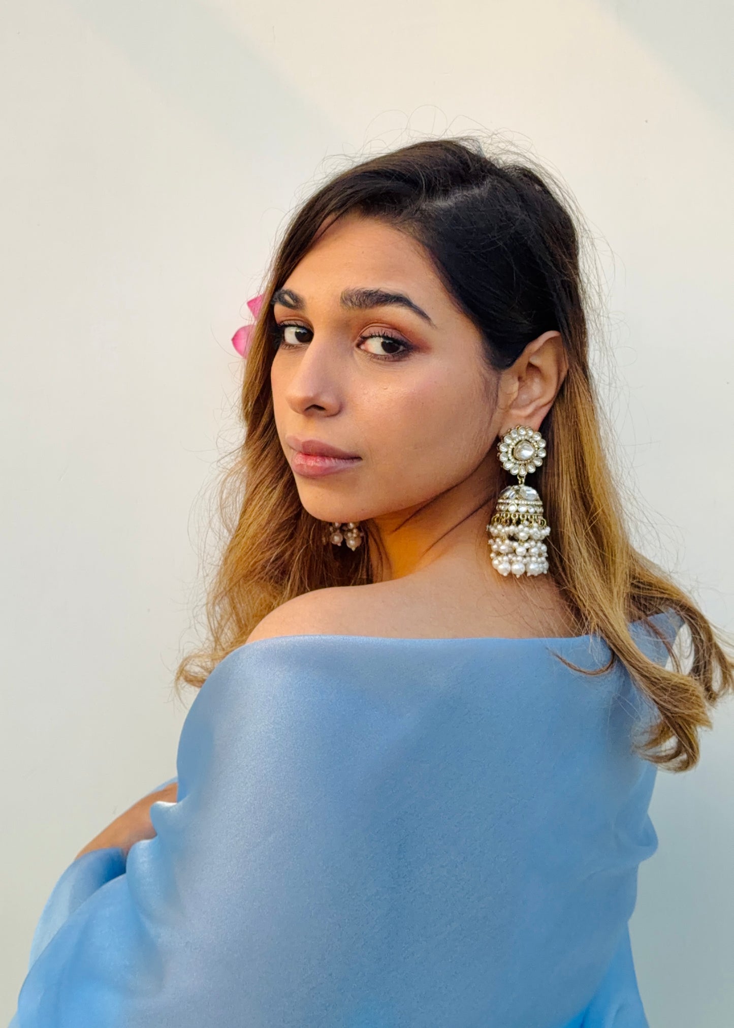 Ranani Pearl Jhumkas (Pearl white)