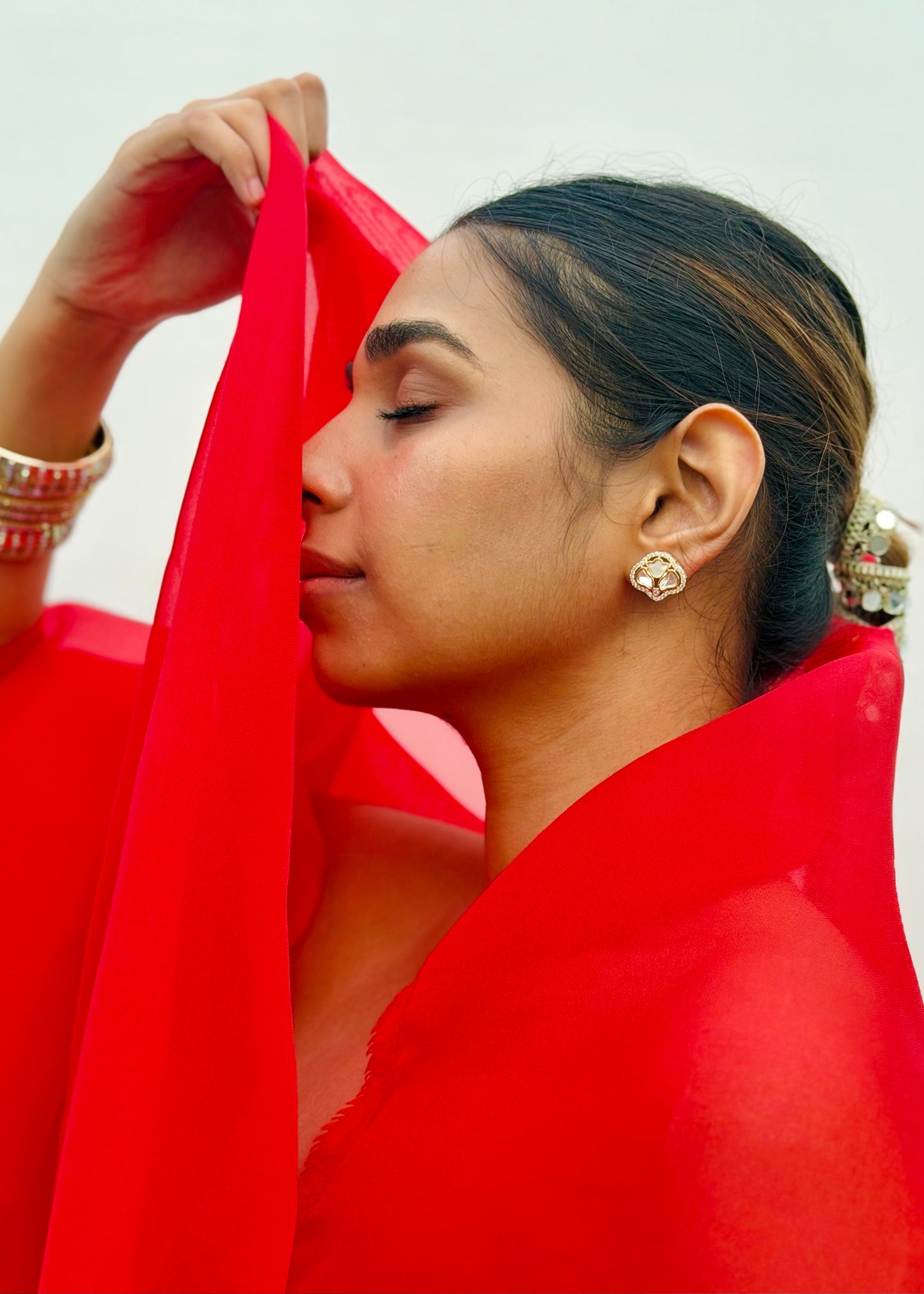 Rajkumari Polki Studs