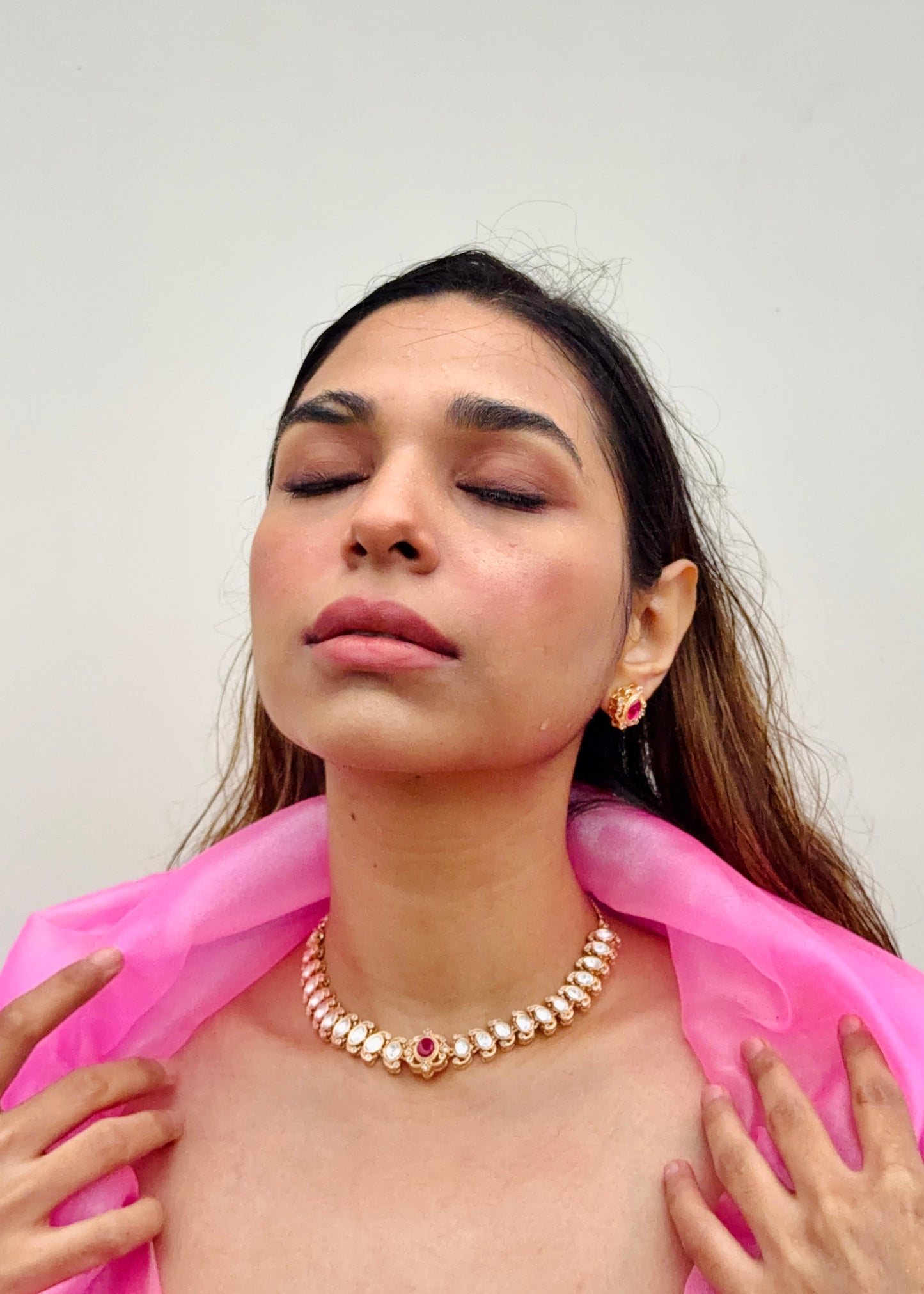 Gulrukh Polki Necklace Set