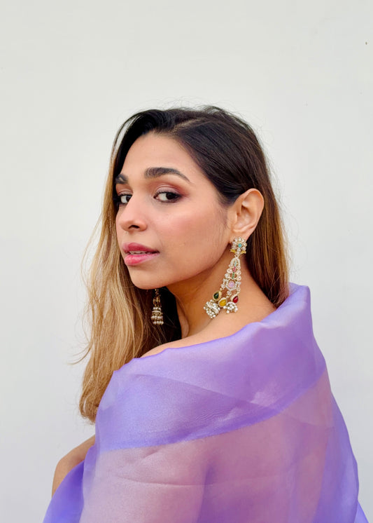 Sahasini Crystal Pearl Danglers (Multi)