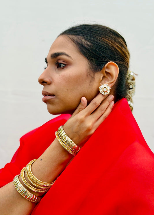 Nyayini Polki Kundan Studs