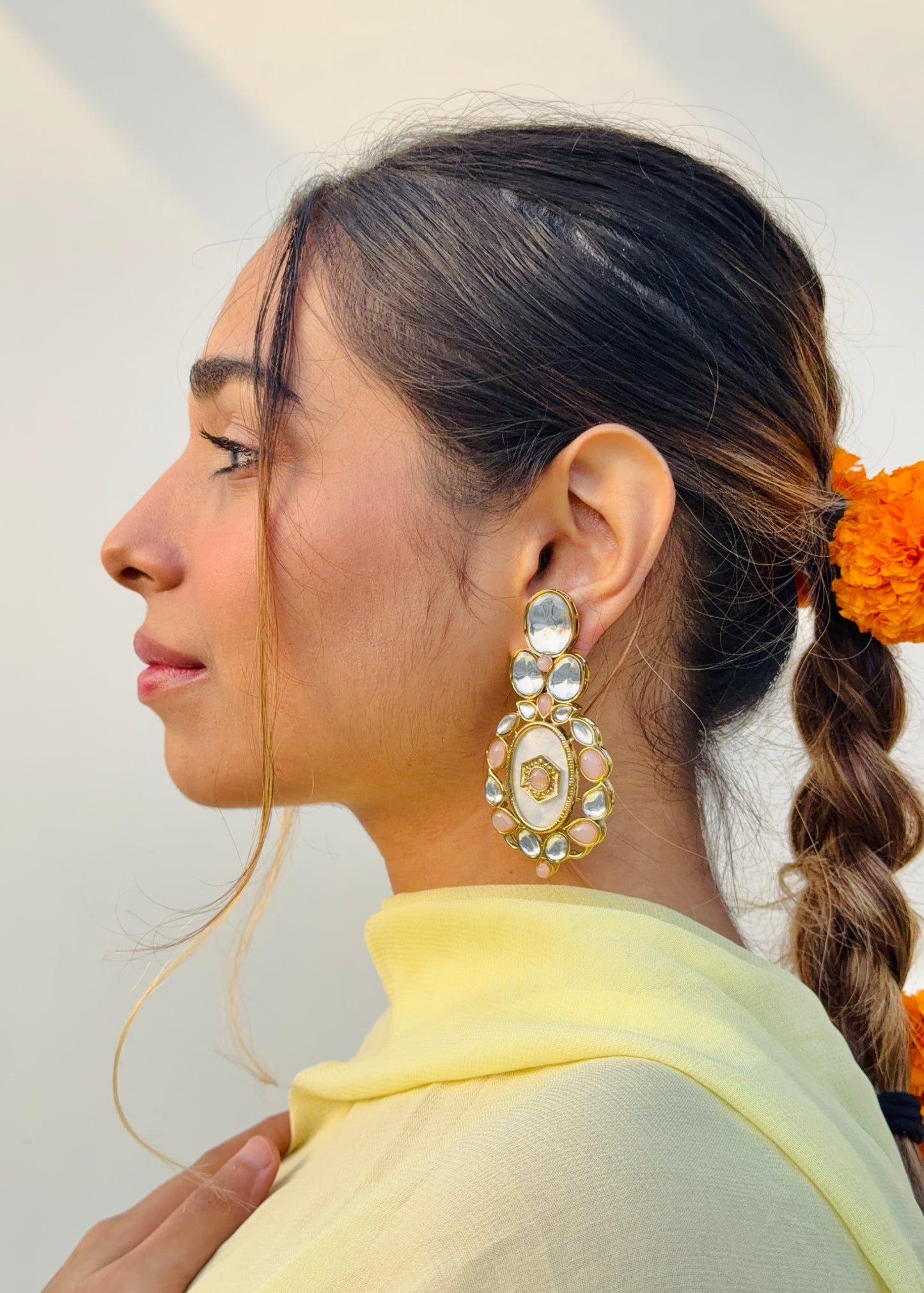 Shringari Crystal Drops (Peach)