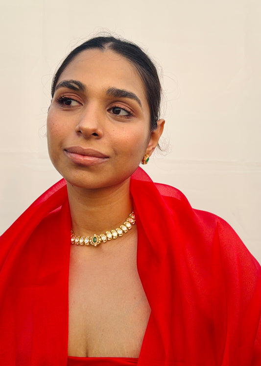 Saahas Polki Necklace Set