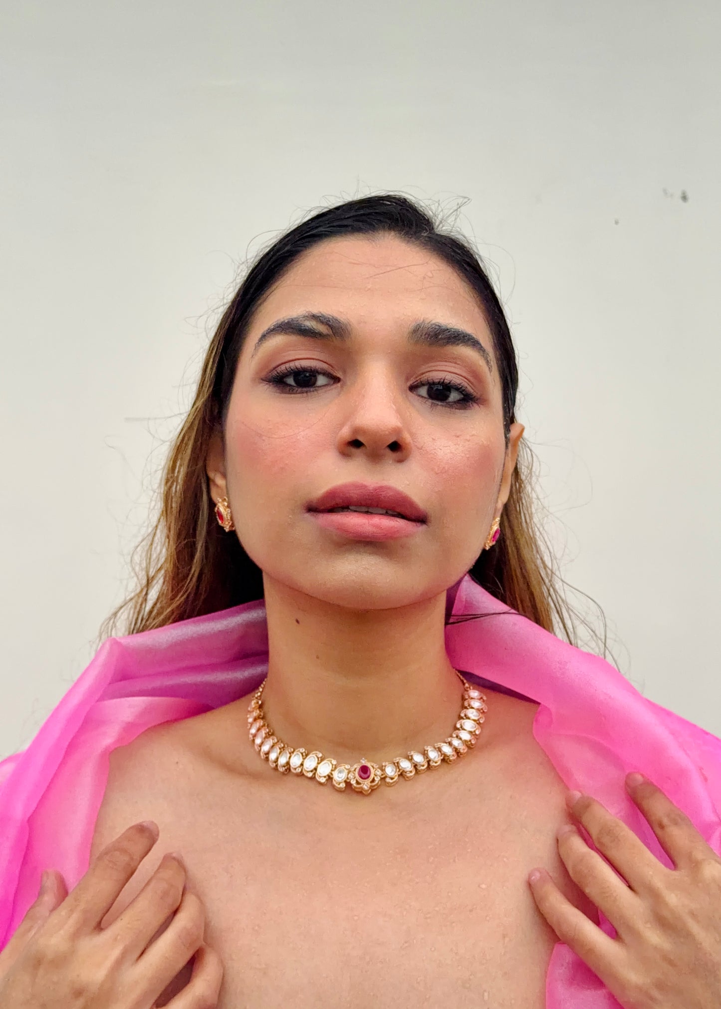 Gulrukh Polki Necklace Set