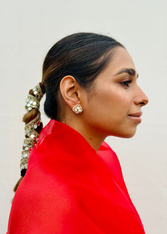 Rajkumari Polki Studs