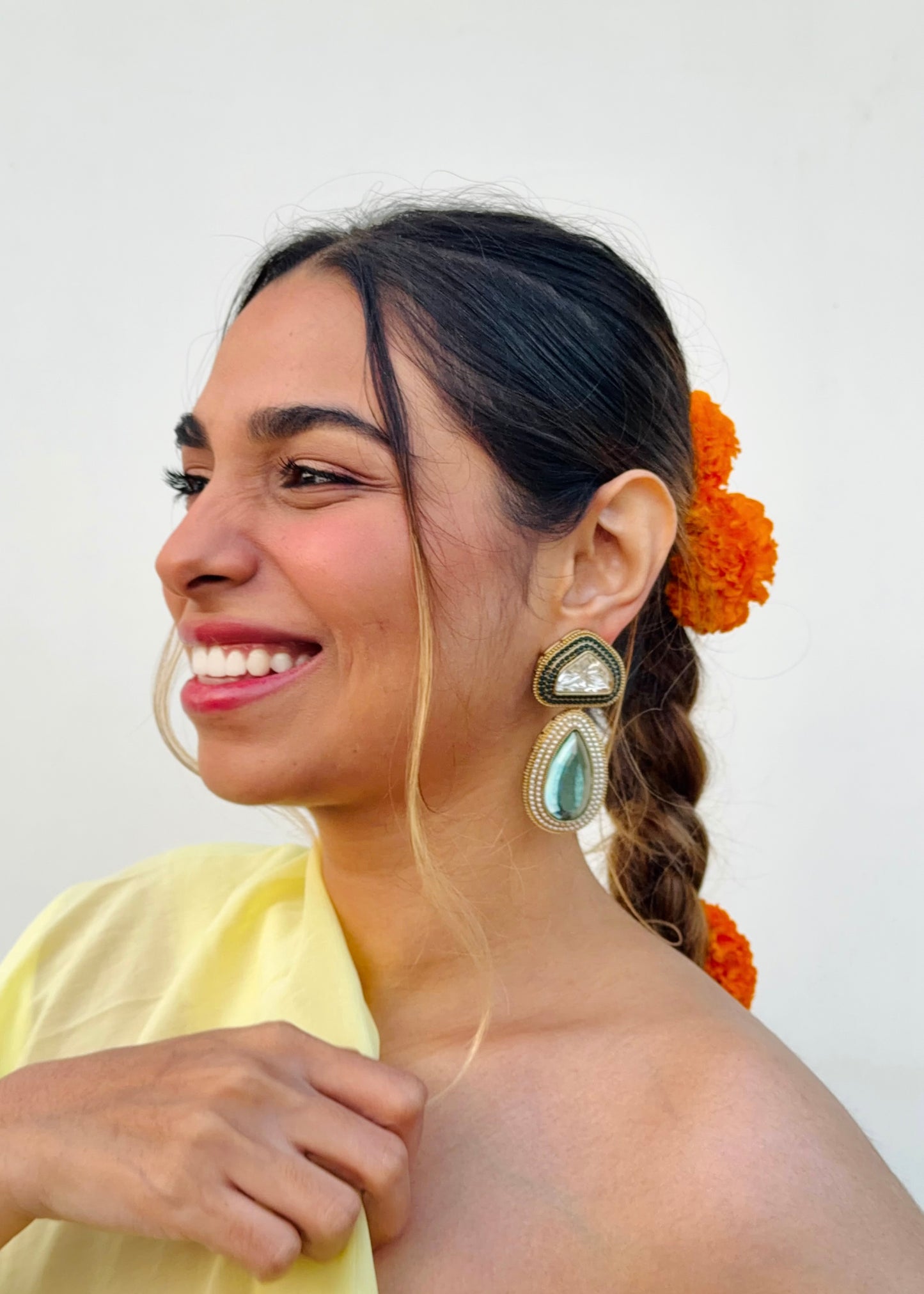 Tejini Crystal Drops (Turquoise)