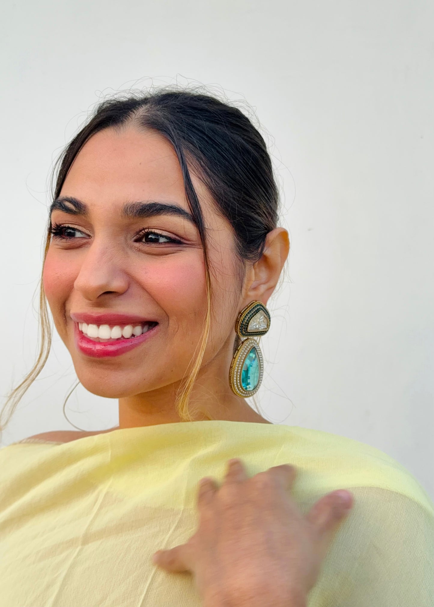 Tejini Crystal Drops (Turquoise)