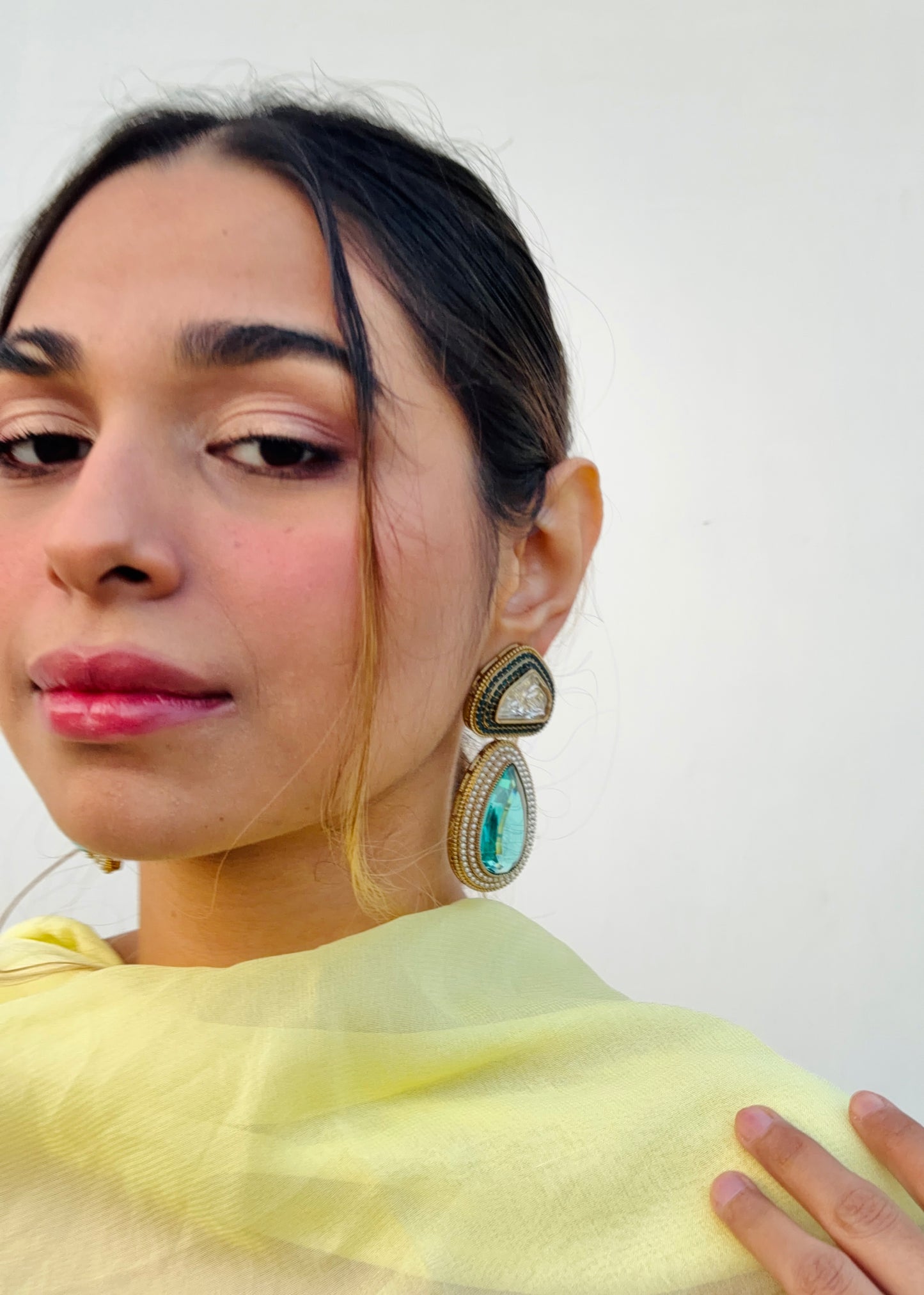 Tejini Crystal Drops (Turquoise)