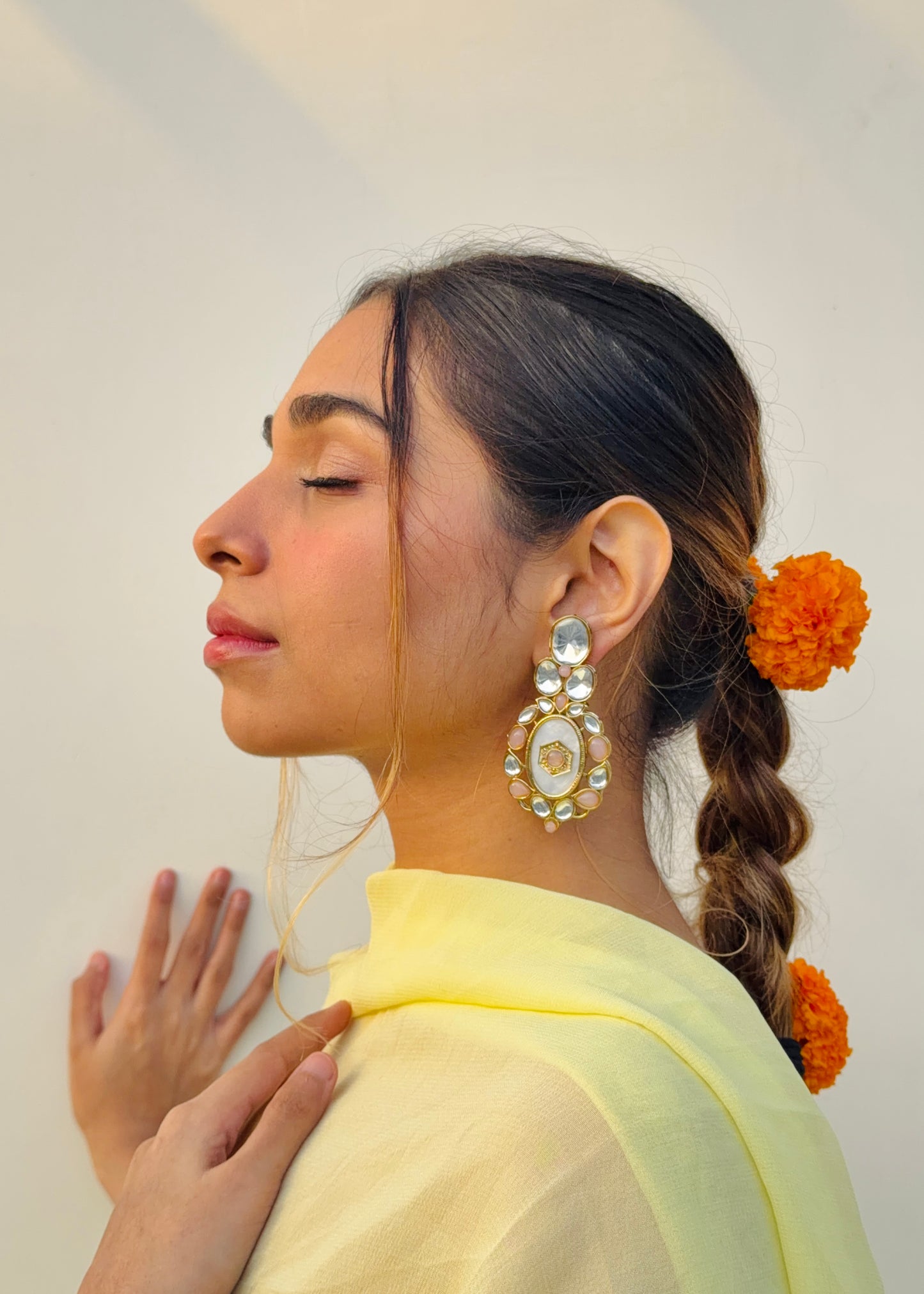 Shringari Crystal Drops (Peach)