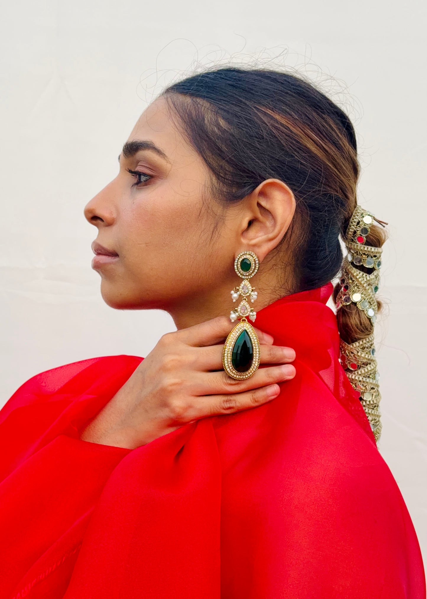 Shakti Crystal Drops (Dark Green)