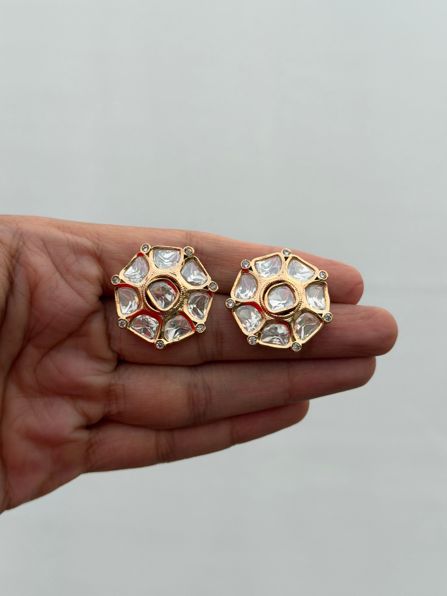 Nyayini Polki Kundan Studs