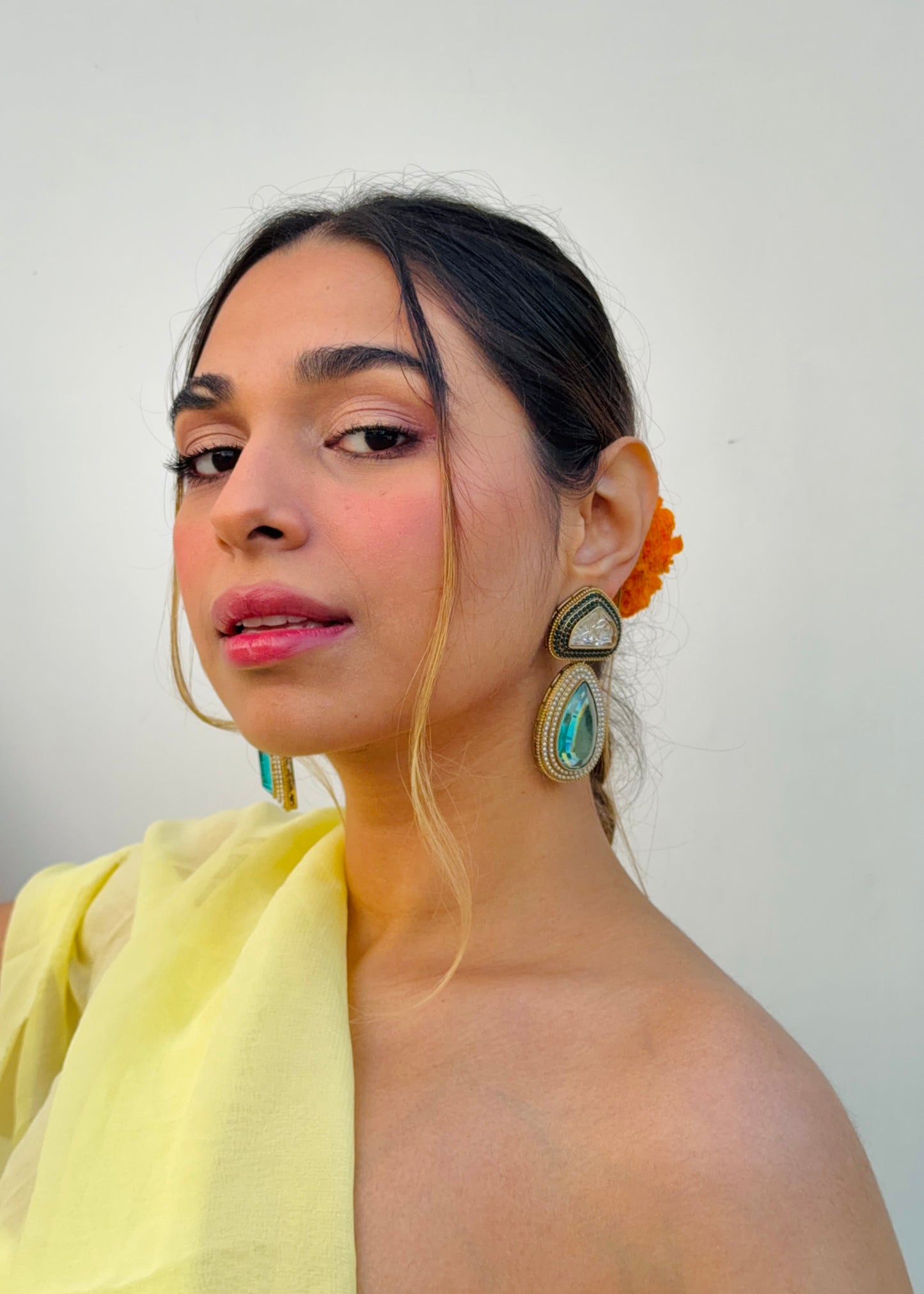 Tejini Crystal Drops (Turquoise)